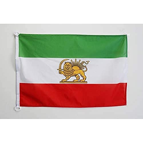 AZ FLAG Flagge Iran ALT 90x60cm - IRANISCHE Fahne 60 x 90 cm Aussenverwendung - flaggen Top Qualität von AZ FLAG