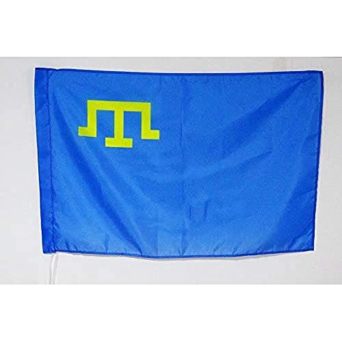AZ FLAG Flagge KRIMTATAREN 150x90cm - KRIMTATARISCH Fahne 90 x 150 cm Scheide für Mast - flaggen Top Qualität von AZ FLAG