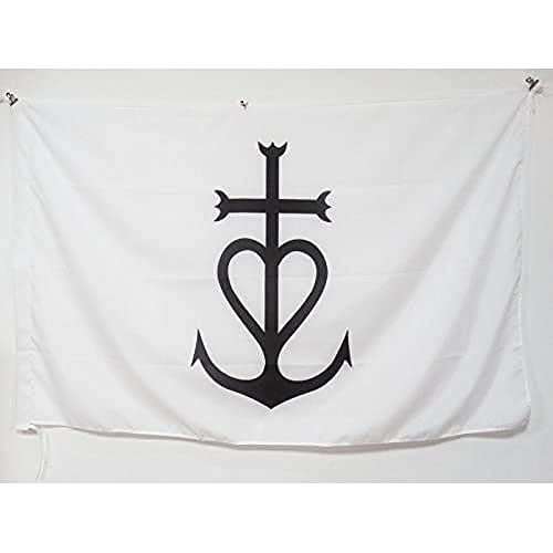 AZ FLAG - Flagge Kreuz Von Camargue - 150x90 cm - Camargue Fahne 90 x 150 Cm Scheide Für Mast - Flaggen von AZ FLAG