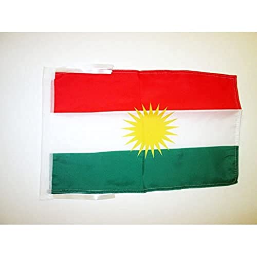 AZ FLAG Flagge Kurdistan 45x30cm mit Kordel - KURDEN Fahne 30 x 45 cm - flaggen Top Qualität von AZ FLAG