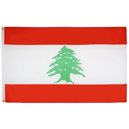 AZ FLAG Flagge LIBANON 150x90cm - LIBANESISCHE Fahne 90 x 150 cm feiner Polyester - flaggen von AZ FLAG