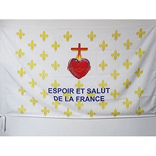 AZ FLAG Flagge LILIEN Hoffnung UND BEGRÜßUNG VON Frankreich 150x90cm - Blume Lilie Fahne 90 x 150 cm Scheide für Mast - flaggen Top Qualität von AZ FLAG