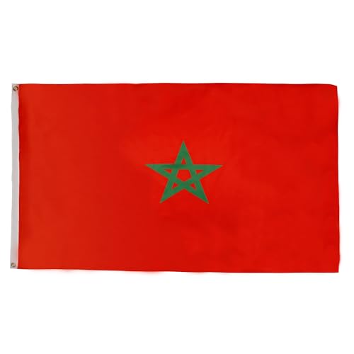 AZ FLAG Flagge MAROKKO 150x90cm - MAROKKANISCHE Fahne 90 x 150 cm - flaggen Top Qualität von AZ FLAG