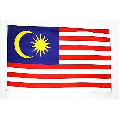 AZ FLAG - Flagge Malaysia - 150x90 cm - Malaysia Fahne 90 x 150 Cm Feiner Polyester - Flaggen von AZ FLAG