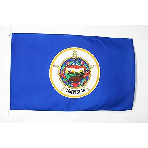 FLAGGE MINNESOTA 150x90cm - BUNDESSTAAT MINNESOTA FAHNE 90 x 150 cm - flaggen AZ FLAG Top Qualität von AZ FLAG