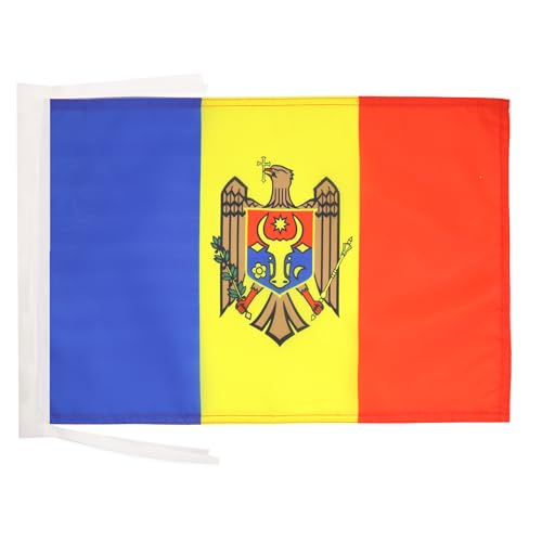 AZ FLAG - Flagge Moldawien - 45x30 cm Mit Kordel - Moldauische Fahne 30 x 45 Cm - Flaggen AZ FLAG - Flagge Moldawien - 45x30 cm Mit Kordel - Moldauische Fahne 30 x 45 Cm - Flaggen von AZ FLAG