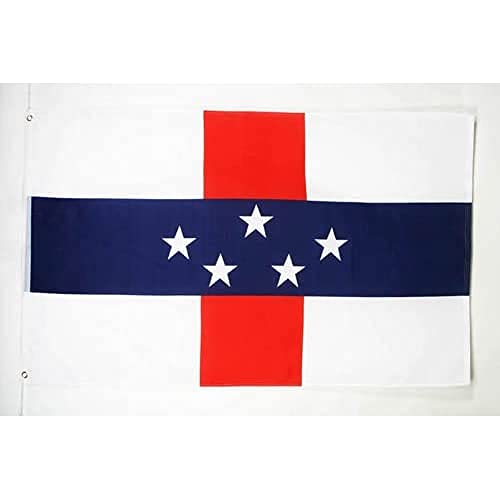AZ FLAG - Flagge Niederländischen Antillen - 150x90 cm - Holländische Fahne 100% Polyester mit Messing-Ösen - 110g von AZ FLAG