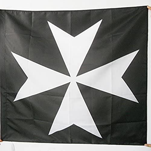 AZ FLAG Flagge Orden Ritter Geschichte des JOHANNITERORDENS 90x90cm - JOHANNITERORDEN Fahne 90 x 90 cm Scheide für Mast - flaggen Top Qualität von AZ FLAG