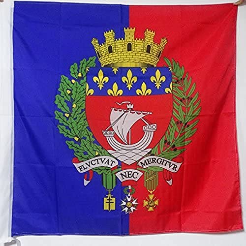 AZ FLAG - Flagge Paris Mit Waffen - 90x90 cm - Paris Fahne 90 x 90 Cm Scheide Für Mast - Flaggen von AZ FLAG