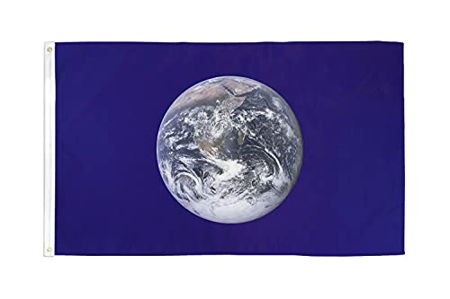 AZ FLAG Flagge Planet Erde 150x90cm - Planet Earth Fahne 90 x 150 cm - flaggen Top Qualität von AZ FLAG
