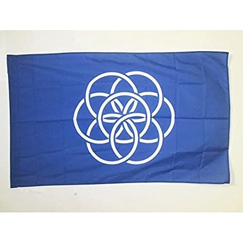 AZ FLAG Flagge Planet Erde 90x60cm - Blauer Planet Fahne 60 x 90 cm Scheide für Mast - flaggen Top Qualität von AZ FLAG