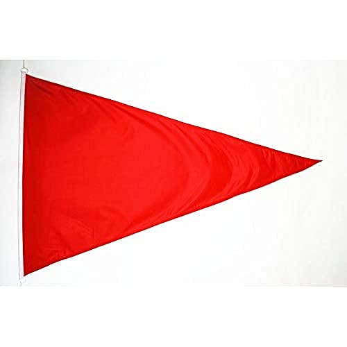 FLAGGE ROTER STRAND DREIECK 225x150cm - ROTE FAHNE 150 x 225 cm Aussenverwendung - flaggen AZ FLAG Top Qualität von AZ FLAG