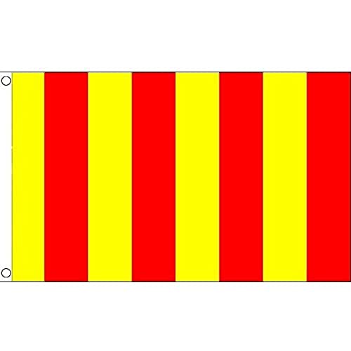 AZ FLAG Flagge ROTER UND GELBER Schiedsrichter 90x60cm - Motorsport RENNLEITUNG ROT UND GELB Fahne 60 x 90 cm - flaggen Top Qualität von AZ FLAG