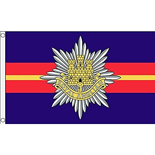 AZ FLAG - Flagge Royal Anglian Regiment Von Vereinigtes Königreich - 150x90 cm - Britische Fahne 100% Polyester mit Messing-Ösen - 110g AZ FLAG - Flagge Royal Anglian Regiment Von Vereinigtes Königreich - 150x90 cm - Britische Fahne 100% Polyester mit Messing-Ösen - 110g von AZ FLAG