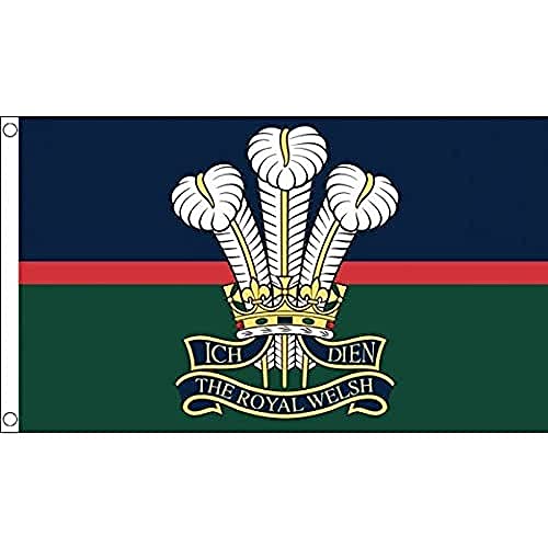 AZ FLAG - Flagge Royal Welsh Regiment Von Wales - 150x90 cm - Walisische Army Fahne 100% Polyester mit Messing-Ösen - 110g AZ FLAG - Flagge Royal Welsh Regiment Von Wales - 150x90 cm - Walisische Army Fahne 100% Polyester mit Messing-Ösen - 110g von AZ FLAG