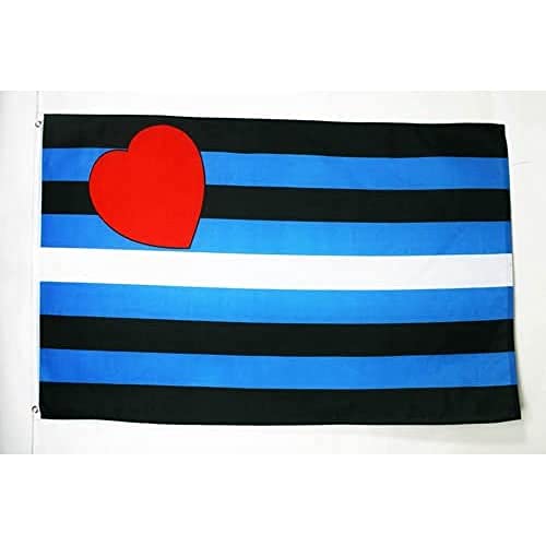 AZ FLAG - Flagge Regenbogen Leather-Pride - 150x90 cm - Leder Fahne 100% Polyester mit Messing-Ösen - 110g von AZ FLAG