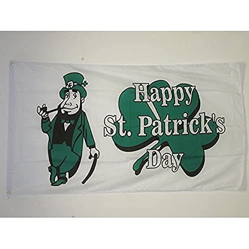 FLAGGE ST. PATRICK’S DAY WEIß 150x90cm - IRLAND FAHNE 90 x 150 cm - flaggen AZ FLAG Top Qualität von AZ FLAG