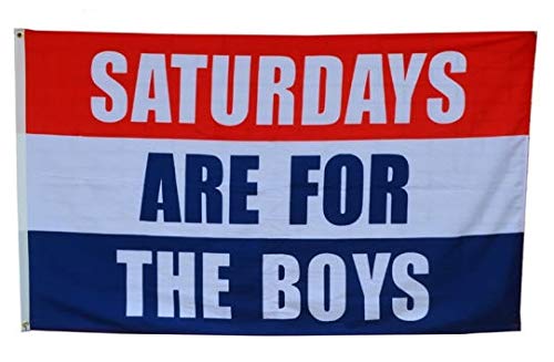 AZ FLAG - Flagge Samstag sind für Jungen – 90 x 60 cm – Flagge Saturdays Are For The Boys 100 % Polyester mit integrierten Metallösen – Pavillon 50 g von AZ FLAG