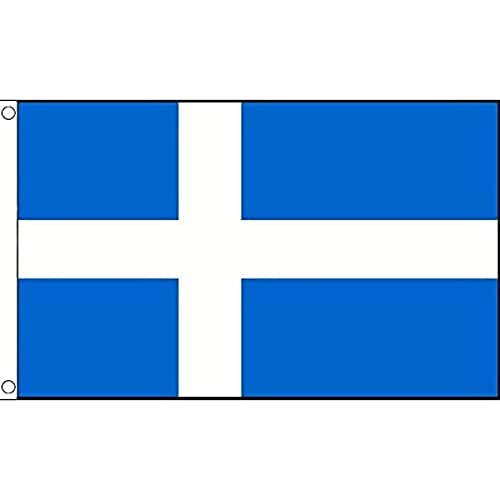 AZ FLAG - Flagge Shetland Islands - 150x90 cm - Shetlandinseln Fahne 100% Polyester mit Messing-Ösen - 110g von AZ FLAG