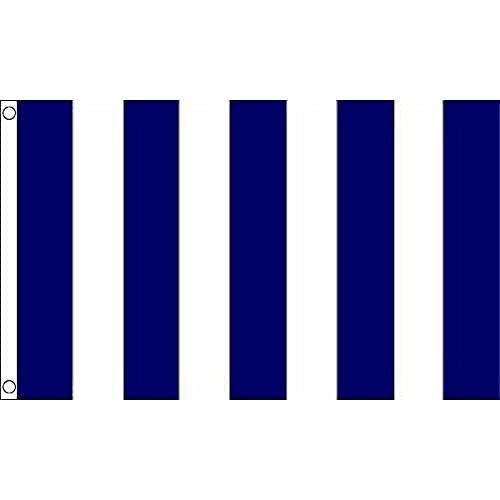 AZ FLAG Flagge Streifen Marineblau UND Weiss 150x90cm - GESTREIFTES Fahne 90 x 150 cm - flaggen Top Qualität von AZ FLAG