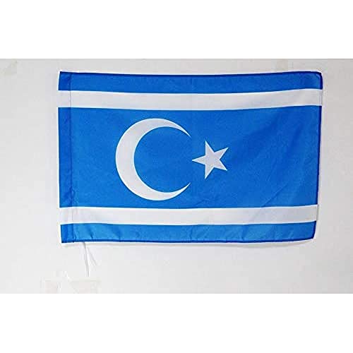 AZ FLAG - Flagge Turkmenen Von Irak - 90x60 cm - Türkmeneli Fahne 60 x 90 Cm Scheide Für Mast - Flaggen von AZ FLAG