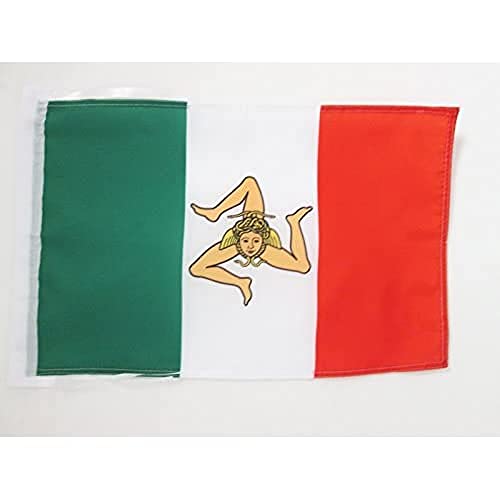 AZ FLAG Flagge UNABHÄNGIGKEITSREGIERUNG VON SIZILIEN 1848 45x30cm mit Kordel - SIZILIEN NATIONALISTEN Fahne 30 x 45 cm - flaggen Top Qualität von AZ FLAG