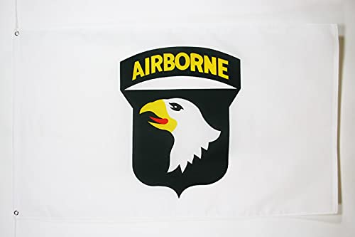 AZ FLAG Flagge USA Airborne WEIß MIT Adler 90x60cm - STREITKRÄFTE DER VEREINIGTEN Staaten Fahne 60 x 90 cm - flaggen Top Qualität von AZ FLAG