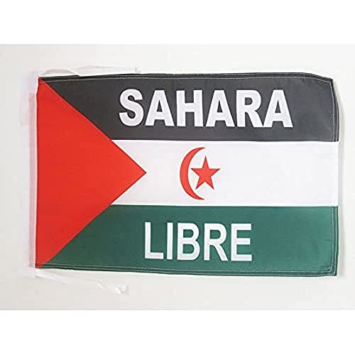 AZ FLAG - Flagge Westsahara Freie - 45x30 cm Mit Kordel - Demokratische Arabische Republik Sahara Fahne 30 x 45 Cm - Flaggen von AZ FLAG