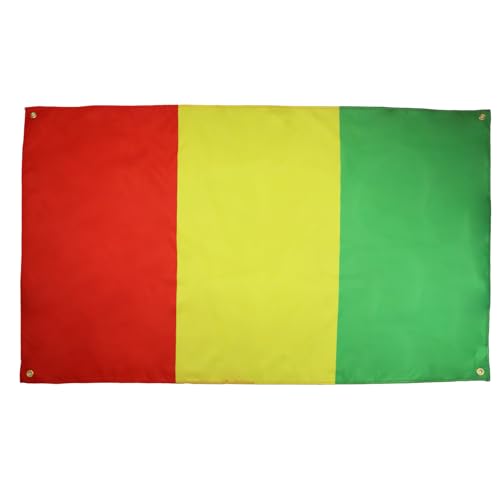 AZ FLAG Guinea-Flagge, 150 x 90 cm, mit 4 Ösen, Guineischer Pavillon für Balkon oder Wand AZ FLAG Guinea-Flagge, 150 x 90 cm, mit 4 Ösen, Guineischer Pavillon für Balkon oder Wand von AZ FLAG