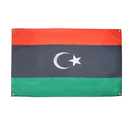 AZ FLAG Libyen-Flagge, 150 x 90 cm, mit 4 Ösen, Libyen-Pavillon für Balkon oder Wand von AZ FLAG