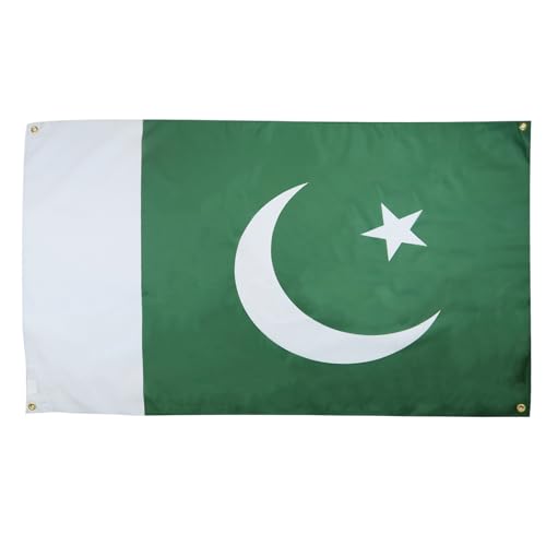AZ FLAG Pakistanische Flagge, 150 x 90 cm, mit 4 Ösen, Pakistanischer Pavillon für Balkon oder Wand von AZ FLAG