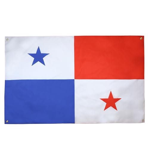 AZ FLAG Panama-Flagge, 150 x 90 cm, mit 4 Ösen, Panama-Pavillon für Balkon oder Wand AZ FLAG Panama-Flagge, 150 x 90 cm, mit 4 Ösen, Panama-Pavillon für Balkon oder Wand von AZ FLAG