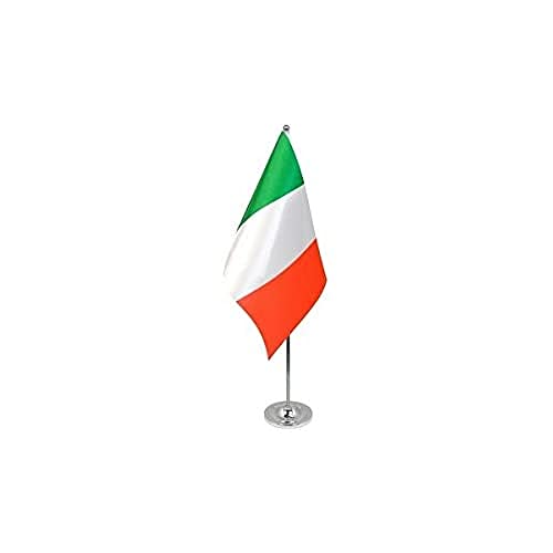 PRESTIGE TISCHFLAGGE ITALIEN 22x15cm metall - ITALIENISCHE TISCHFAHNE 15 x 22 cm - flaggen AZ FLAG von AZ FLAG