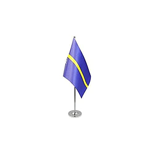 AZ FLAG - Prestige Tischflagge Nauru 22x15 cm Metall - Republik Nauru Tischfahne 15 x 22 Cm - Flaggen AZ FLAG - Prestige Tischflagge Nauru 22x15 cm Metall - Republik Nauru Tischfahne 15 x 22 Cm - Flaggen von AZ FLAG