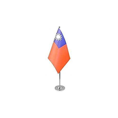 AZ FLAG - Prestige Tischflagge Taiwan 22x15 cm Metall - Republik China Tischfahne 15 x 22 Cm - Flaggen AZ FLAG - Prestige Tischflagge Taiwan 22x15 cm Metall - Republik China Tischfahne 15 x 22 Cm - Flaggen von AZ FLAG