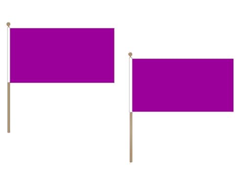 AZ FLAG - Stockflagge Einfarbig Violett - 45x30 cm Mit Holzmast - 10 Stück Einfarbig Stockfahne 30 x 45 Cm - Flaggen AZ FLAG - Stockflagge Einfarbig Violett - 45x30 cm Mit Holzmast - 10 Stück Einfarbig Stockfahne 30 x 45 Cm - Flaggen von AZ FLAG