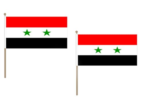 AZ FLAG STOCKFLAGGE SYRIEN 45x30cm mit holzmast - 10 stück SYRISCHE STOCKFAHNE 30 x 45 cm - flaggen AZ FLAG STOCKFLAGGE SYRIEN 45x30cm mit holzmast - 10 stück SYRISCHE STOCKFAHNE 30 x 45 cm - flaggen von AZ FLAG