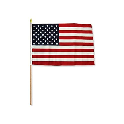 AZ FLAG STOCKFLAGGE USA VEREINIGTE Staaten 45x30cm mit holzmast - 10 stück VEREINIGTEN Staaten VON Amerika STOCKFAHNE 30 x 45 cm - flaggen von AZ FLAG