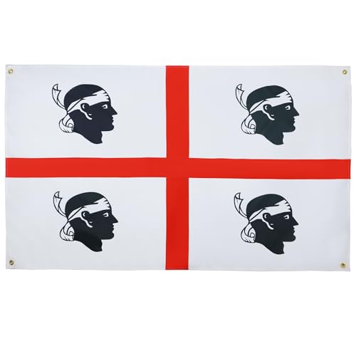 AZ FLAG Sardinien-Flagge, 150 x 90 cm, mit 4 Ösen, Sardischer Pavillon für Balkon oder Wand AZ FLAG Sardinien-Flagge, 150 x 90 cm, mit 4 Ösen, Sardischer Pavillon für Balkon oder Wand von AZ FLAG