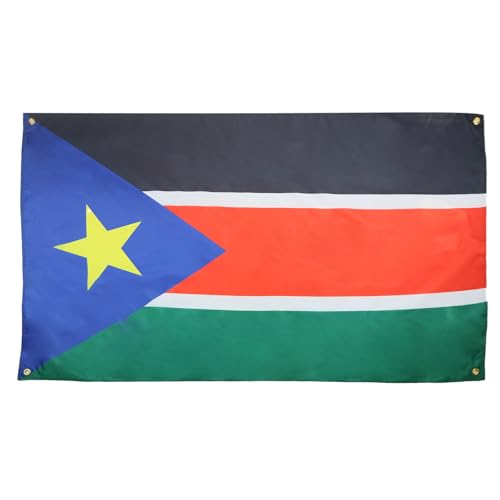 AZ FLAG Südsudan-Flagge, 150 x 90 cm, mit 4 Ösen, Süd-Pavillon für Balkon oder Wand AZ FLAG Südsudan-Flagge, 150 x 90 cm, mit 4 Ösen, Süd-Pavillon für Balkon oder Wand von AZ FLAG