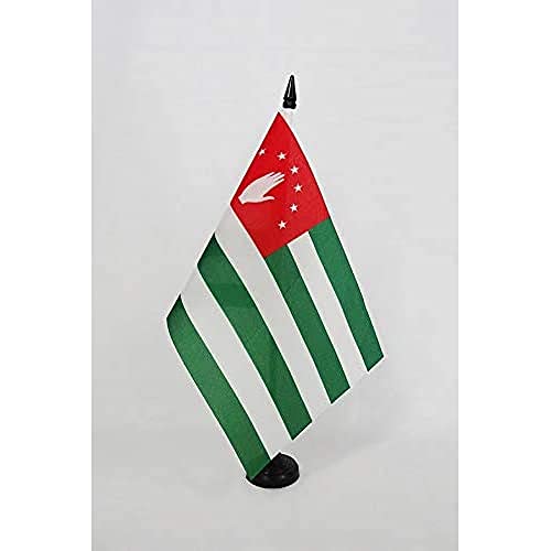 AZ FLAG TISCHFLAGGE ABCHASIEN IN GEORGIEN 21x14cm - ABCHASIEN TISCHFAHNE 14 x 21 cm - flaggen von AZ FLAG