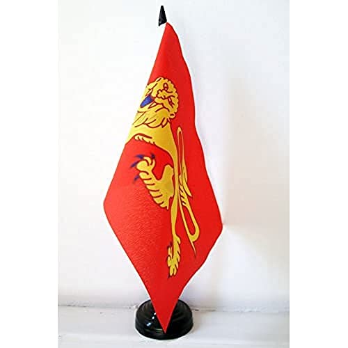 AZ FLAG TISCHFLAGGE AQUITANIEN 21x14cm - AQUITAINE TISCHFAHNE 14 x 21 cm - flaggen von AZ FLAG