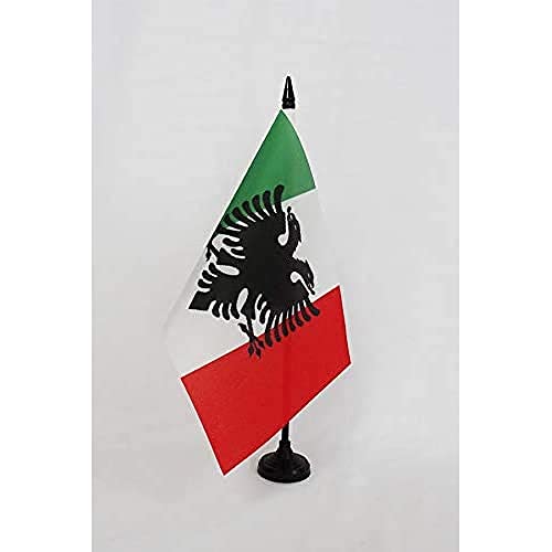 AZ FLAG TISCHFLAGGE ARBËRESH VON SÜDITALIEN 21x14cm - ITALIENISCHE TISCHFAHNE 14 x 21 cm - flaggen von AZ FLAG