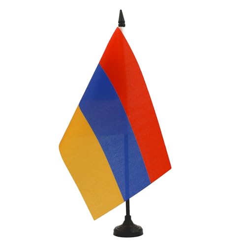 TISCHFLAGGE ARMENIEN 21x14cm - ARMENISCHE TISCHFAHNE 14 x 21 cm - flaggen AZ FLAG von AZ FLAG