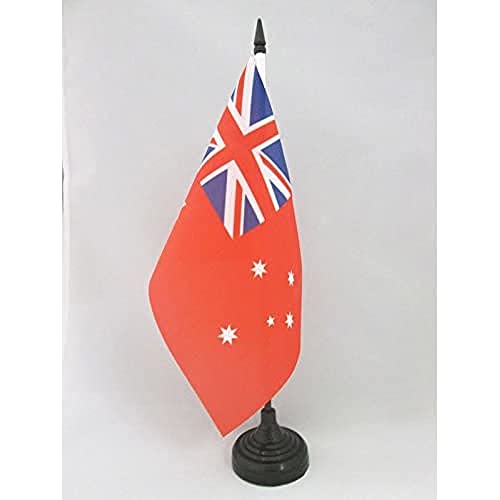 AZ FLAG TISCHFLAGGE AUSTRALIEN RED Ensign 21x14cm - HANDELSFLAGGE des AUSTRALIEN TISCHFAHNE 14 x 21 cm - flaggen von AZ FLAG