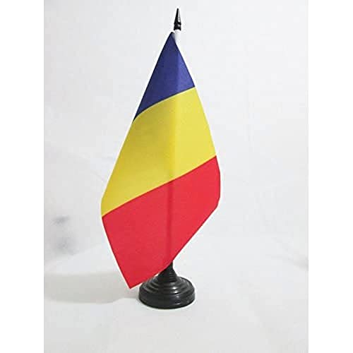 AZ FLAG TISCHFLAGGE Andorra Zivilist 21x14cm - Andorra TISCHFAHNE 14 x 21 cm - flaggen von AZ FLAG