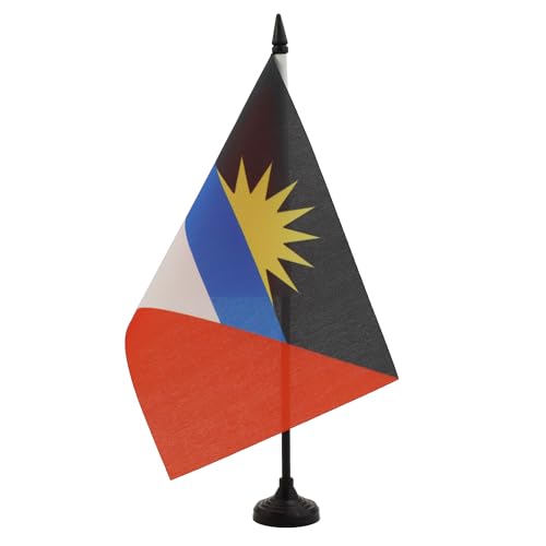 AZ FLAG TISCHFLAGGE Antigua UND Barbuda 21x14cm - Antigua and Barbuda TISCHFAHNE 14 x 21 cm - flaggen von AZ FLAG