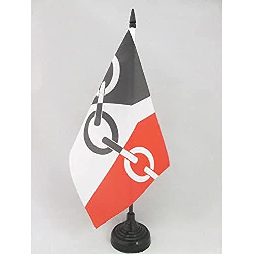 AZ FLAG - Tischflagge Black Country - 21x14 cm - Schwarzes Land Tischfahne 14 x 21 Cm - Flaggen von AZ FLAG