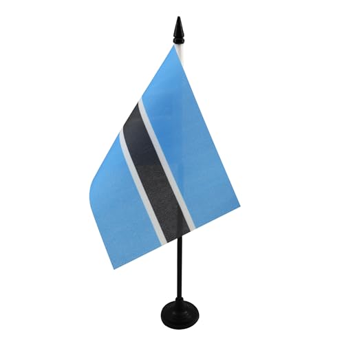 TISCHFLAGGE BOTSWANA 15x10cm - REPUBLIK BOTSUANA TISCHFAHNE 10 x 15 cm - flaggen AZ FLAG von AZ FLAG