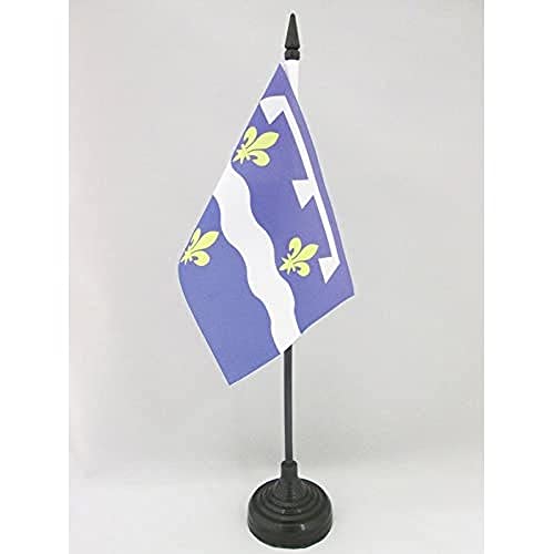 AZ FLAG - Tischflagge Département Loiret - 15x10 cm - Loiret Tischfahne 10 x 15 Cm - Flaggen von AZ FLAG